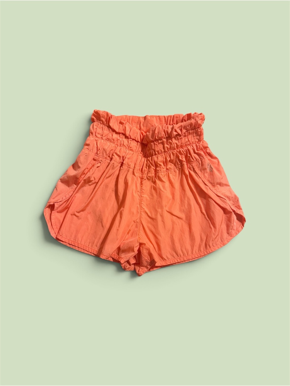 FP Movement by Free People Coral High-Waist Ruffle Athletic Shorts